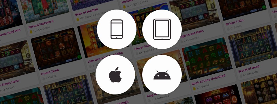 Play casino games on mobile devices