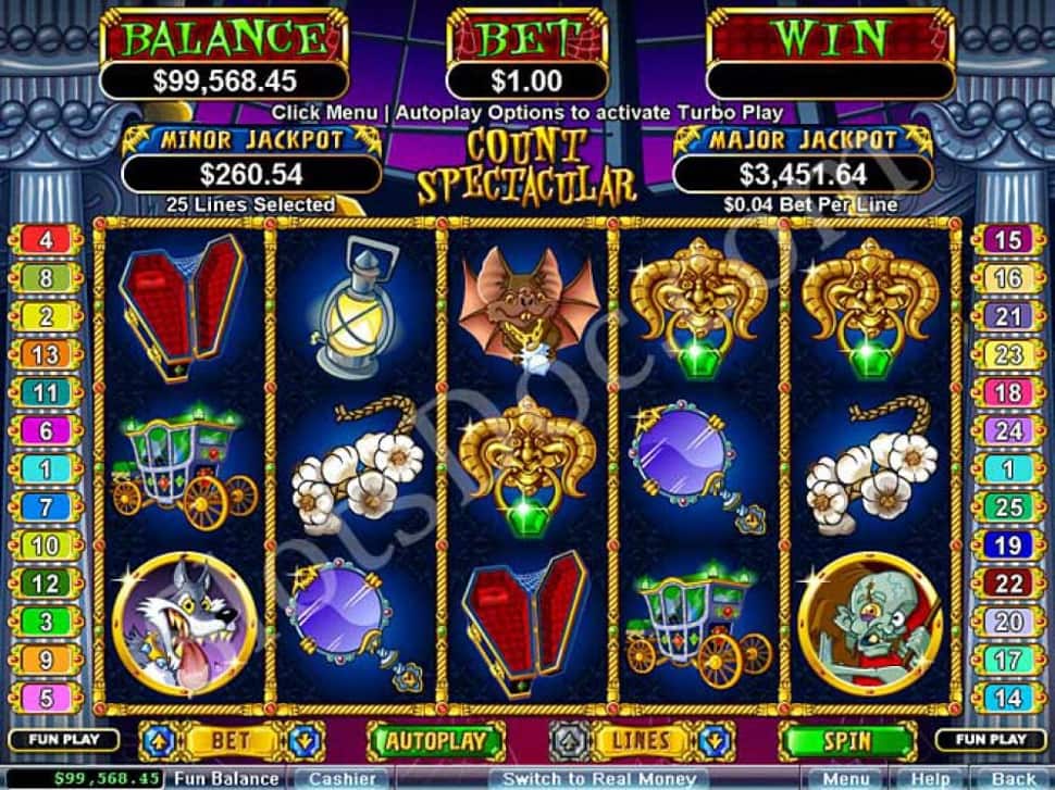 screenshot from the count spectacular game